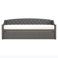 Zoey Tufted Upholstered Twin Daybed With Trundle by Hillsdale Living