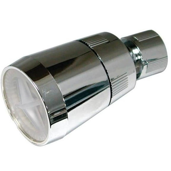 Showerhead, 1.5 gpm, 0.5 in IPS, Plastic, Chrome Plated