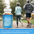thumbnail image 5 of Calcium, Magnesium and Zinc Gummies with Vitamin D3 - Supports Bone Health & Immune Function - Dietary Vitamin Supplements for Women, Men(2 Pack), 5 of 7
