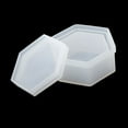 thumbnail image 4 of Abbracc Résine, Boîte en Résine de Silicone avec Couvercle, Boîte à Bijoux, Rangement Carré/hexagonal/rond, 4 of 9
