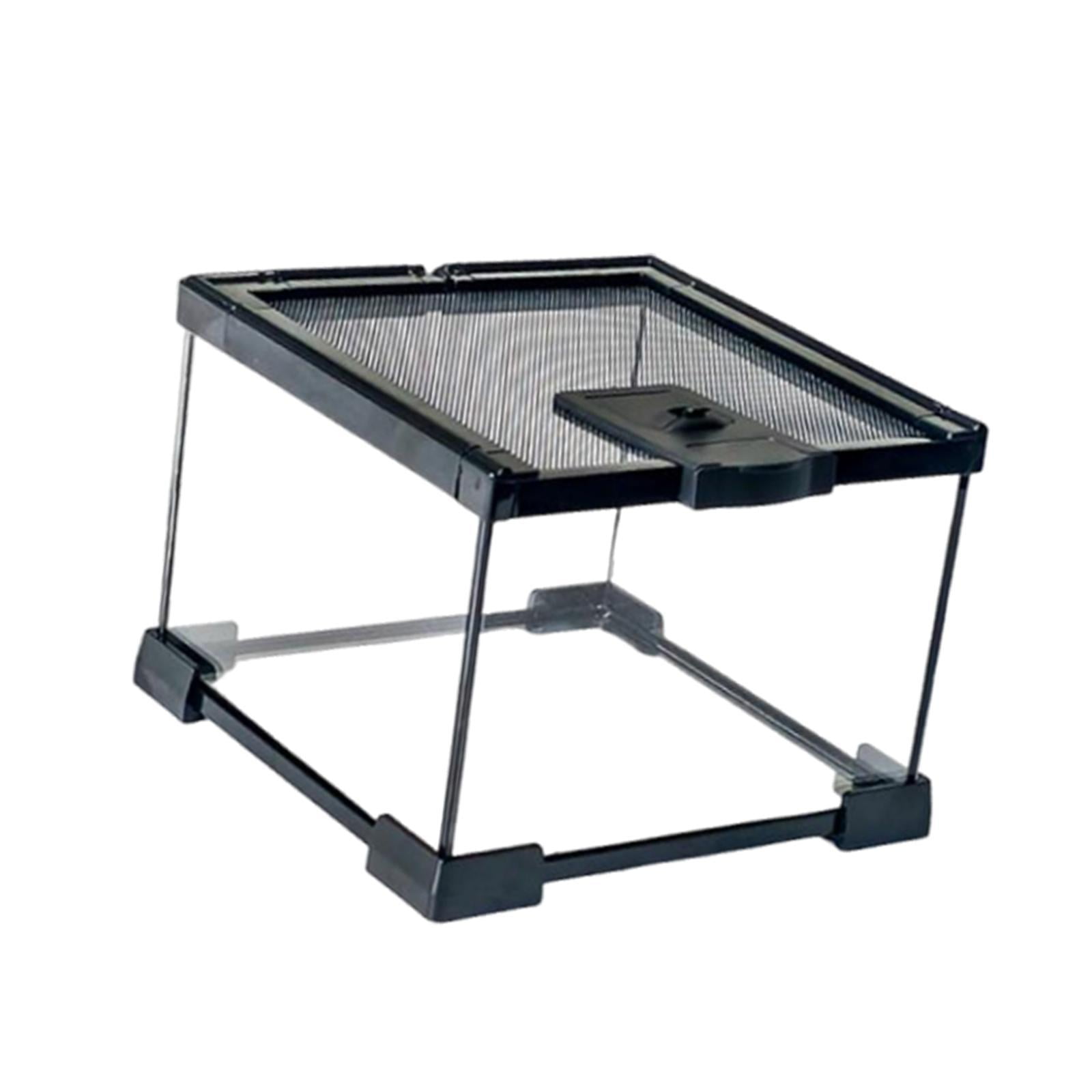 Terrarium Reptile Enclosure Glass Hatching Container Portable Transparent Ventilated for Hermit Crab and Snail Care