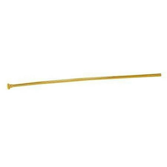 30 in. Flat Closet Supply Line  Polished Brass