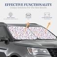 thumbnail image 4 of Gukieu Tulips Flowers Print Car Windshield Sun Visor, Foldable Anti-UV Car Sun Visor Suitable for Vans, Trucks Car Accessories-Large, 4 of 6