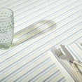 thumbnail image 5 of Martha Stewart Daisy Stripe Fabric Tablecloth Single Pack, Grey/Yellow, 60"x84", 5 of 6