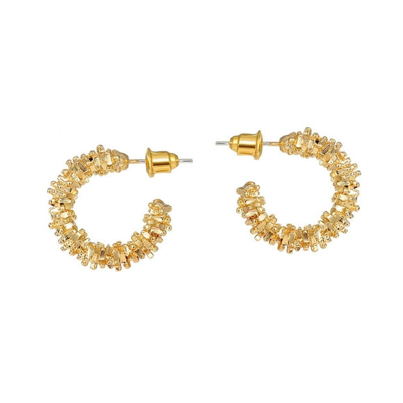 Women's hoop earrings, statement earrings, gold