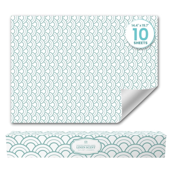 Forros para cajones Linda's Essentials 10 hojas 50x36 cm aroma lino