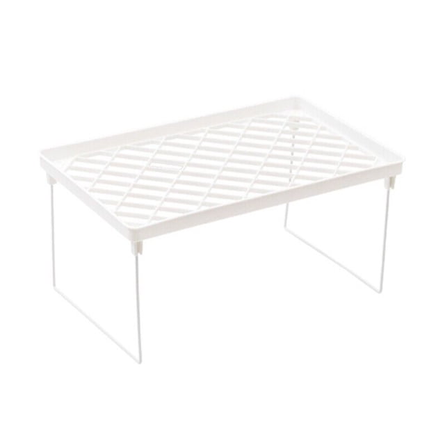 Cqxid Rack Under $10 Expandable Stackable Cabinet Shelf Kitchen Counter Rack Organizer Multipurpose Pantry Bedroom Bathroom Storage Racks Holder Bathroom Cabinet Organizer