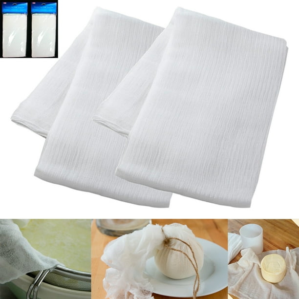 2 Sq Yard Cheesecloth White Gauze Fabric Kitchen Cheese Cloth Bleach Cotton  New - Walmart.com 2 Sq Yard Cheesecloth White Gauze Fabric Kitchen Cheese Cloth Bleach Cotton  New - Walmart.com