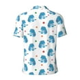 thumbnail image 3 of Vsdgher Cartoon Poodle Dog Print Men's Short Sleeve Stretch Polo Shirt, Moisture-Wicking Performance Polo Shirt, 3 of 8