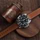 thumbnail image 4 of Correa de reloj 22 mm, correa de piel y silicona, correa de reloj inteligente, hebilla marrón + negra de 22 mm, 4 of 5