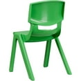 thumbnail image 5 of Bowery Hill 15.5" Plastic Stackable School Chair in Green (Set of 2), 5 of 10