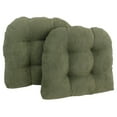 thumbnail image 2 of Blazing Needles  19-inch U-Shaped Microsuede Chair Cushion (Set of 2) Sage, 2 of 5