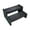 Black, variant on Vinyl Works Plastic Steps, 29 Inch Multi-Purpose Indoor & Outdoor 2 Step Ladder, Black
