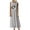 Gray women dresses, variant on Summer Saving Wycnly Womens Dresses Beach Fashion Plus Size Swing Cotton Linen Tunic Tank Sun Dresses Heart Print Crewneck Sleeveless Long Summer Dress Black m Under $5
