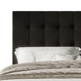 thumbnail image 2 of Home Design Larry Queen Tufted Upholstered Panel Bed Frame with Button Tufted Headboard and Bed Skirt, Black, Easy Assembly, 2 of 5