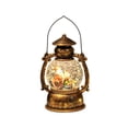 thumbnail image 6 of Christmas Musical Snow Globe Lantern, Water Filled Night Light, Oil Lamp Style Body with Swirling Glitter Warm Light and Eight Melodies, Tabletop Decor for Mantel Shelf or Bedside, 6 of 6