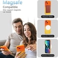 thumbnail image 6 of Ancove Magnetic Case for iPhone 13 Pro,[Compatible with Mag Safe],Cute Shockproof [Camera Lens Protector] Gradient Color Soft Liquid Silicone Case for iPhone 13 Pro,Orange+Yellow, 6 of 7