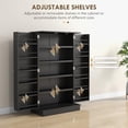 thumbnail image 4 of Armario de cocina HOMCOM, 104 cm, negro, 5 niveles, 12 estantes, 4 of 9