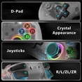thumbnail image 4 of Wireless Gamepad for Switch & Switch OLED Metal Joystick Crystal Button Game Controller, 4 of 12