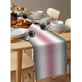 thumbnail image 6 of nqOlkjepod Gray Pink Table Runner 72 Inches Long Farmhouse Dress Scarves, Modern Gradient Geometric Dining Tablerunner for Coffee Table/Kitchen Island/Party Décor, 18" x 72", 6 of 8