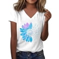 thumbnail image 2 of Basic T Shirts for Women Everyday Casual Loose Fit Summer Short Sleeve, 2 of 5