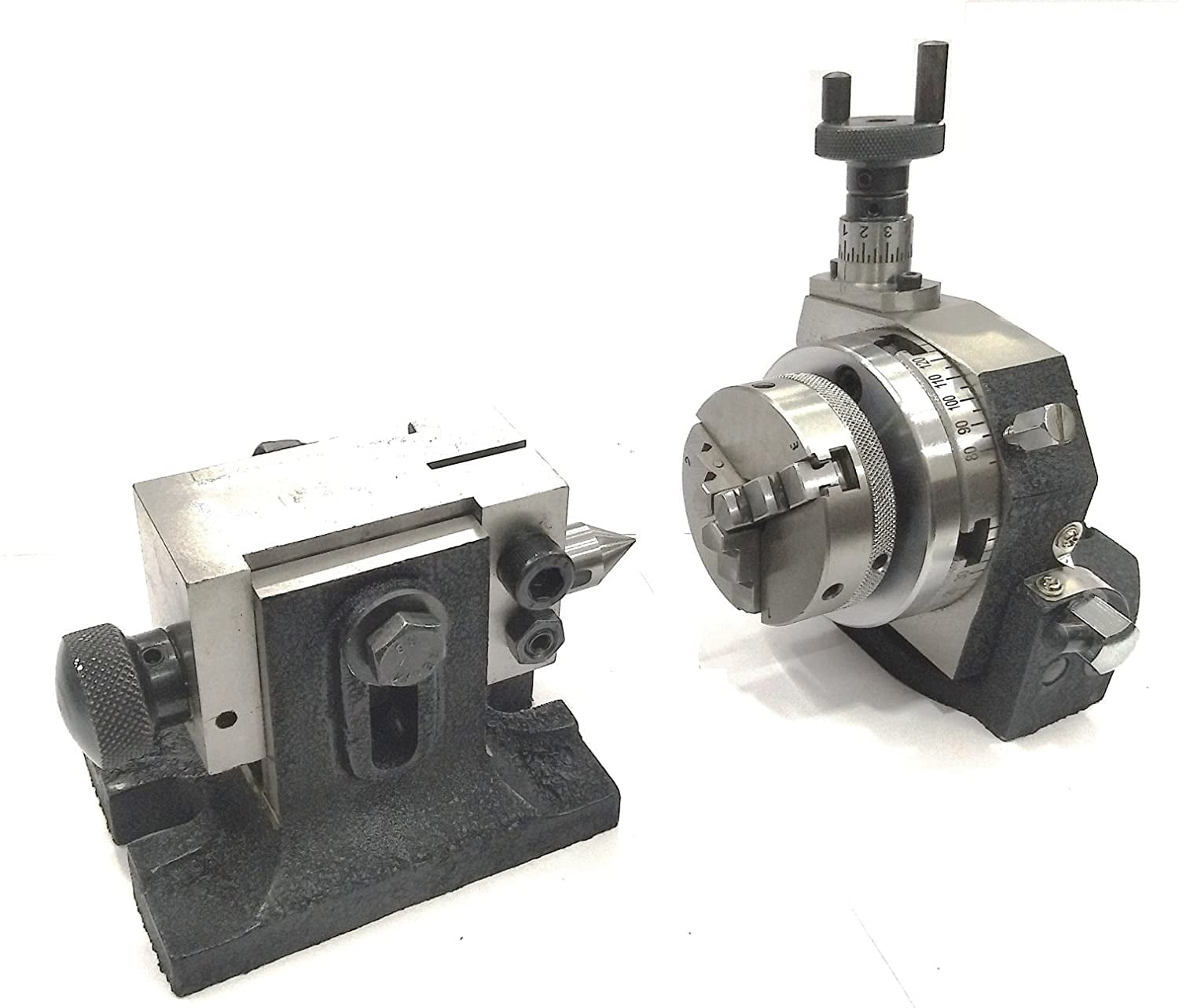 Assorts 3" Inches/ 80 mm Tilting Rotary Table With 65 mm 3 Jaws Self