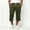 Army Green, variant on LEKWK Cropped Sweatpants for Men Wide Leg Capri Pants Soft Elastic Waist Casual Lounge Pants with Pockets for Workout Walking Streetwear Everyday Wear Army Green XXL