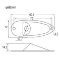 thumbnail image 4 of Placa de conector Jack cargado y tornillo para accesorio de bajo de guitarra eléctrica ST (plateado), 2 uds., 4 of 7