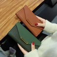 thumbnail image 5 of Cartera de mujer moderna y distintiva, pequeña, fresca, retro, fina, para monedas, 5 of 5