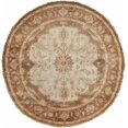 thumbnail image 6 of Hauteloom Kingswood Wool Living Room, Bedroom Area Rug - Traditional - Dark Brown, Rust, Beige - 8' Round, 6 of 6