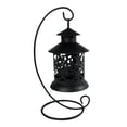 thumbnail image 2 of Linterna Candebro Candelero Linterna con soporte para decoración de bodas de nisterio del Interior Negro Sunnimix Candelabro de hierro hueco, 2 of 8