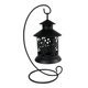 thumbnail image 2 of Linterna candeliere Candelero Linterna con soporte para decoración de bodas de del Interior Negro Colco Candelabro de hierro hueco, 2 of 8