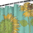 thumbnail image 3 of Sunflower Aesthetic Shower Curtain, Artistic Rustic Farmhouse Floral Waterproof Bathroom Curtain 72x72 Inch, 3 of 5