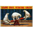 thumbnail image 2 of Unknown 14x11 Black Ornate Wood Framed with Double Matting Museum Art Print Titled - Adams Bros. Circus, 2 of 4
