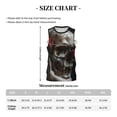 thumbnail image 4 of Naloa Realistic Rose Skull Basketball Jersey Reversible Men's Mesh Athletic Sports Shirts Training Practice S-4XLXX-Large, 4 of 6