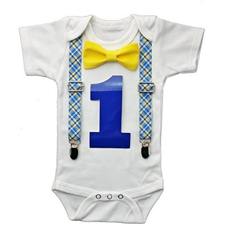 Baby Boy First Birthday Ideas - Noah's Boytique Baby Boys Plaid First Birthday Outfit 18-24 M
