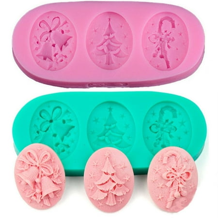 Christmas Tree Silicone Fondant Cake Mold Soap Chocolate Candy Decorating