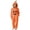 Orange, variant on Miqool Boys Girls Halloween Onesie Pajamas Pumpkin Graphic Full Zip Long Sleeve Hooded Jumpsuits Flannel Fleece Loungewear with Pockets