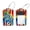 multicolored 3, variant on 2 Pcs Luggage Tags, Rainbow Tie Dye Whale Pattern Privacy Cover ID Label with Stainless Steel Loop and Address Card for Travel Bag Suitcase