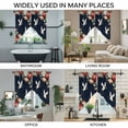 thumbnail image 3 of Navy Blue Crane Swag Valances for Windows 2 Pack, Kitchen Window Curtains 36 Inch Length, Vintage Red Teal Spring Floral Botanical Privacy Swag Curtains for Living Room/Bathroom 36"x36", 3 of 8