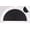 Black-blackout, variant on Arch Window Shades Half Circle Blackout Cellular Shades Cordless No Drill Blinds for Windows Half Moon Honeycomb Fabric No Tools Room Darkening Shades Easy Install (1PCS Black 72" W X 36" H)