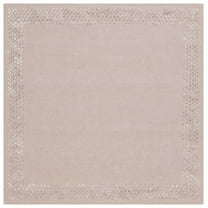SAFAVIEH Glamour Elfrida Bordered Area Rug, Beige, 6' x 6' Square