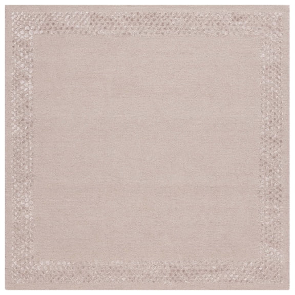 SAFAVIEH Glamour Elfrida Bordered Area Rug, Beige, 6' x 6' Square