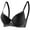 Black, variant on Levmjia Women Lace Underwire Bra Comfortable Breathable Push Up Everyday Wear Nylon Adjustable Straps Solid Color Support Sleep Wear