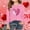 Pink, variant on Long Sleeve Shirt for Girls Sequins Hearts Prinetd Casual Crewneck Basic Tees Tops Sprign Summer Lightweight Blouse 3-15 Years