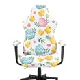 thumbnail image 3 of Whosucclay Chicken Egg Print Gaming Chair Covers, Stretchable Gamer Chair Protector Soft Breathable Scratch Resistant Gaming Chairs Seat Cover with 2Pcs Armrest Slipcovers Easter Decor, 3 of 8
