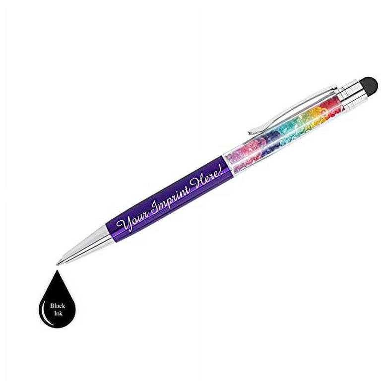 Personalized Glitter Ballpoint Pen Custom Bling Printed Pens with
