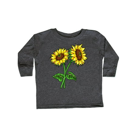 

Inktastic Pair of Sunflowers Gift Toddler Boy or Toddler Girl Long Sleeve T-Shirt