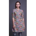thumbnail image 2 of Bimba Robe Kurta Droite pour Femmes à Col Mandarin Imprimée Kurti Courte Hauts, 2 of 6