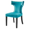 thumbnail image 5 of Side Dining Chair, Nailhead, Set of 2, Blue, Velvet, Modern Contemporary, Kitchen Room Cafe Bistro Restaurant Hospitality, 5 of 10